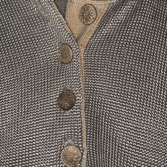 Sportfolio By Morris Gray Sleeveless Knit Sweater Vest Top Size S Made In USA - Picture 4 of 8